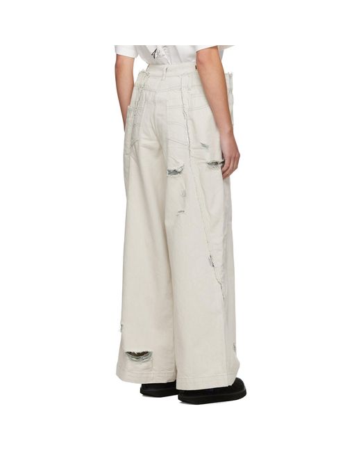 Adererror White Azio Jeans
