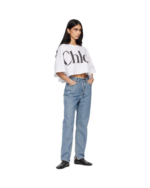 Chloé Blue Logo T-Shirt