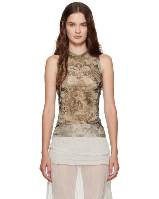 Jean Paul Gaultier Multicolor 'The Médaillon' Tank Top