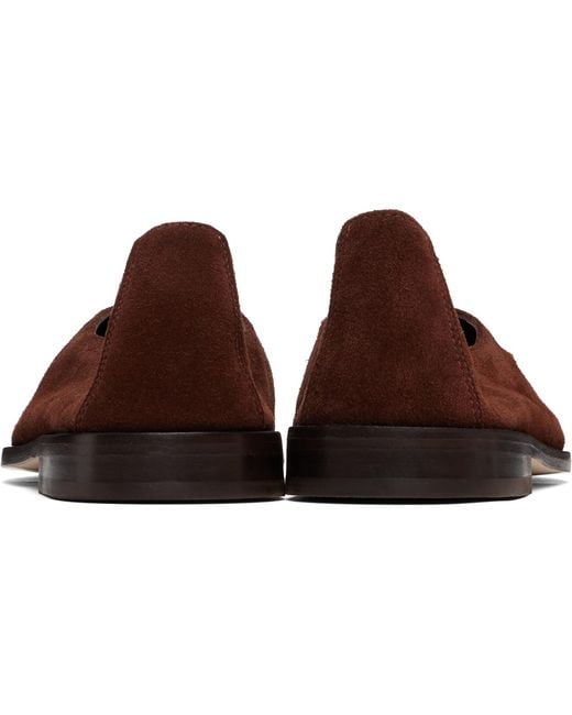 Hereu Brown Juliol W Calf Suede Loafers