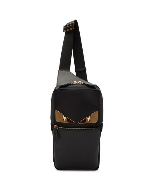 Fendi Black Bag Bugs One-shoulder Backpack for men