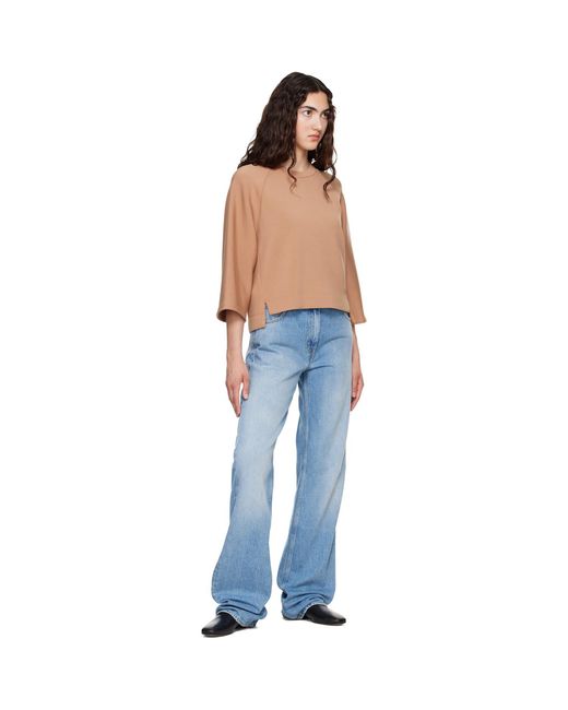 Weekend by Maxmara Blue Tan Vasto Sweatshirt