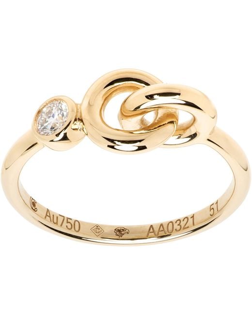 C.Chesnais Metallic Twin Serti Ring