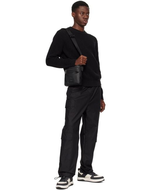 Boss Black Patch Messenger Bag for men