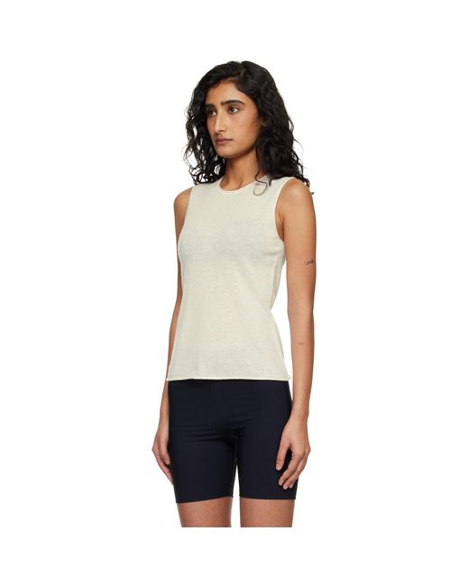 Skims Black Off- Featherweight Cashmere Sleeveless Top