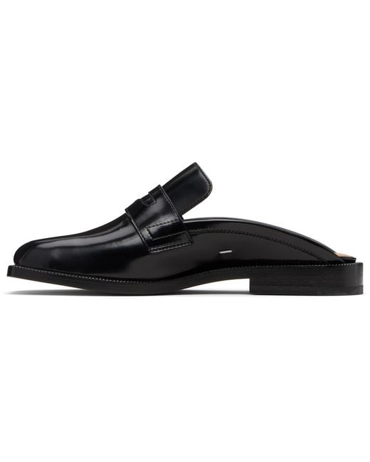 Maison Margiela Black Tabi City Slip-On Loafers