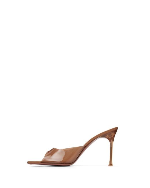 AMINA MUADDI Black Alexa Glass Slipper 95 Heeled Sandals