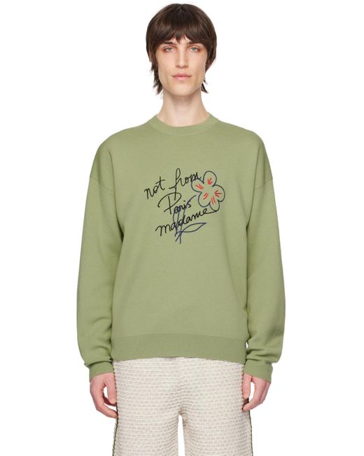 Drole de Monsieur Green 'la Maille Slogan Esquisse' Sweater for men