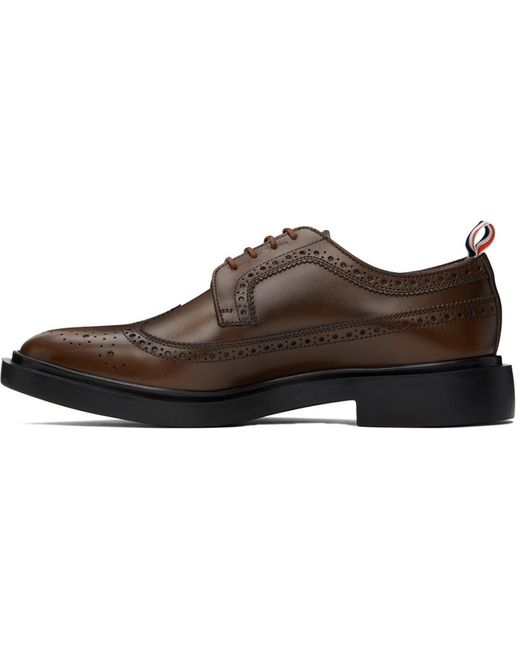 Thom e chaussures oxford de style brogue brunes à embout prolongé Thom Browne pour homme en coloris Black