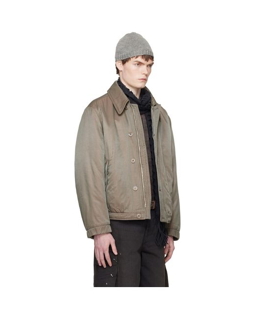 Our Legacy Black Khaki Auto Jacket for men