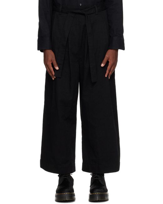 Naked & Famous Black Nakedfamous Denim Ssense Exclusive Trousers for men