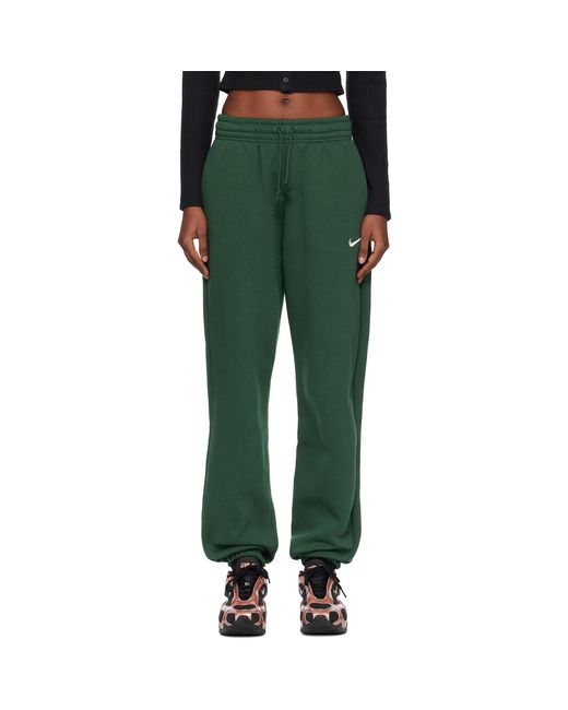 Nike Green Sportswear Phoenix High-Waisted Sweatpants