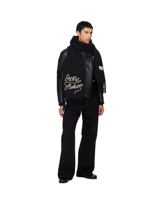 Acne Black Loose Fit 1981 Jeans for men