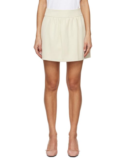Max Mara Off-white Nettuno Miniskirt
