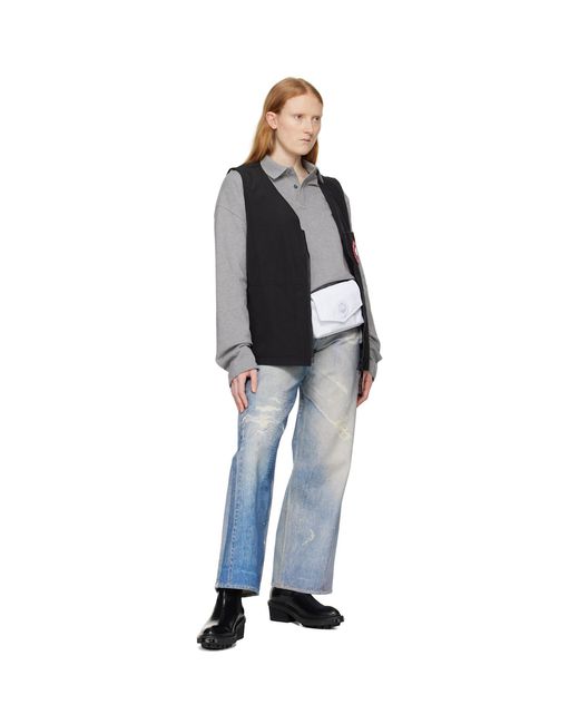 Canada Goose Black White Mini Waist Pack Belt Bag