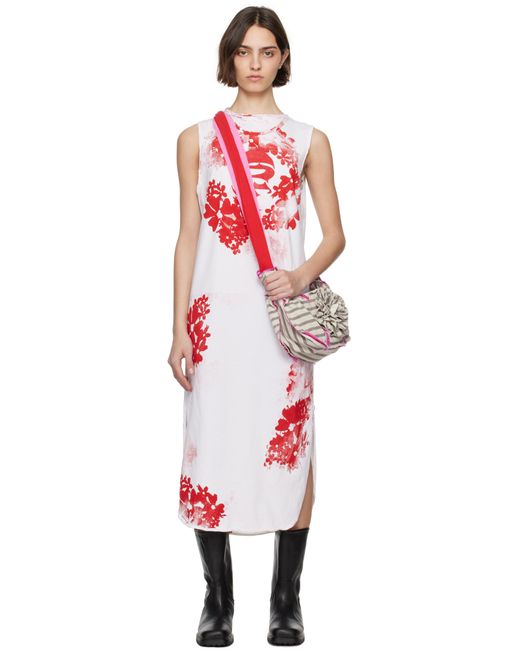 Robe Longue Reflection Blanche SC103 en coloris Multicolor