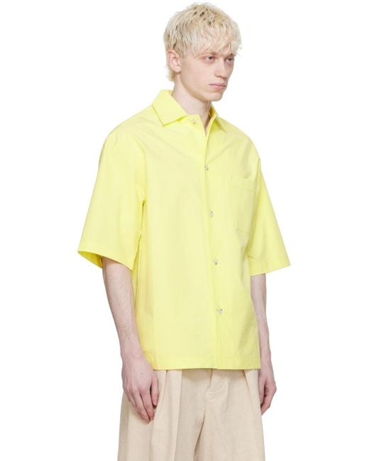 Nanushka Yellow Caspian Shirt for men