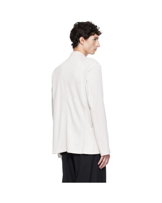 Kiko Kostadinov White Off- Koru Slim Blazer for men