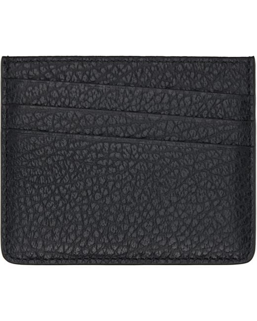 Maison Margiela Black Four Stitches Card Holder