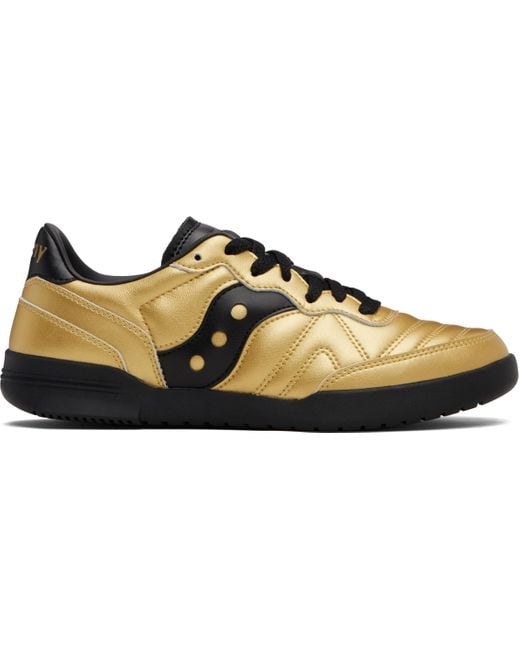 Saucony Black 586I Leather Sneakers for men