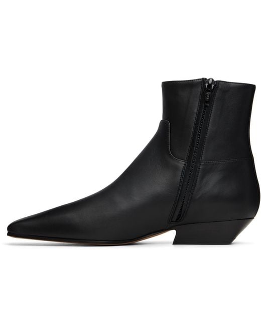 Khaite Black Marfa Ankle Boots