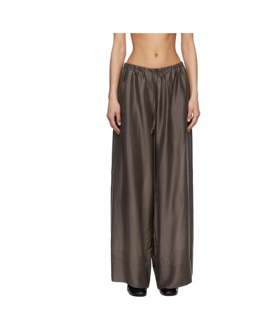 Entire studios Black Vento Wide Leg Trousers