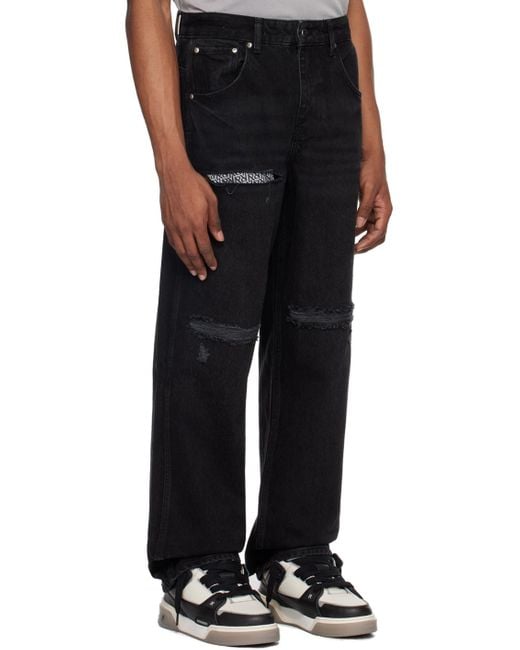 Represent Black R3D Destroyer Jeans for men