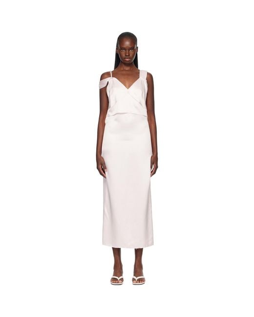 Totême Black V-Neck Slip Maxi Dress