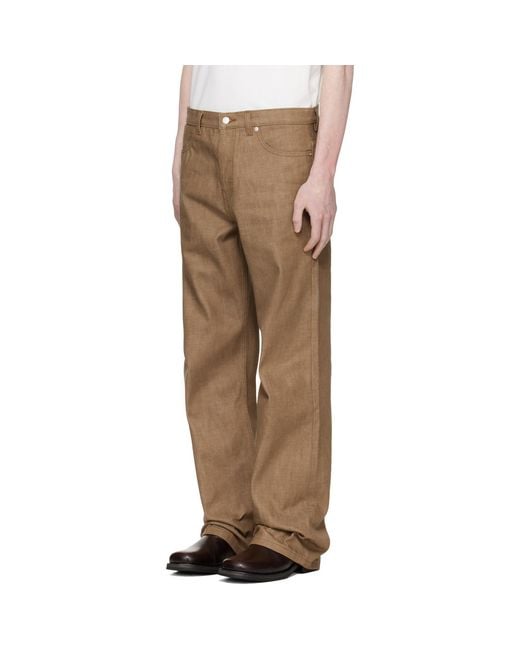A.P.C. Brown Tan Arno Jeans for men