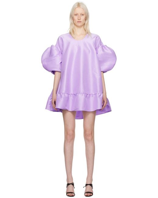 Kika Vargas Ssense Exclusive Purple Gigi Minidress