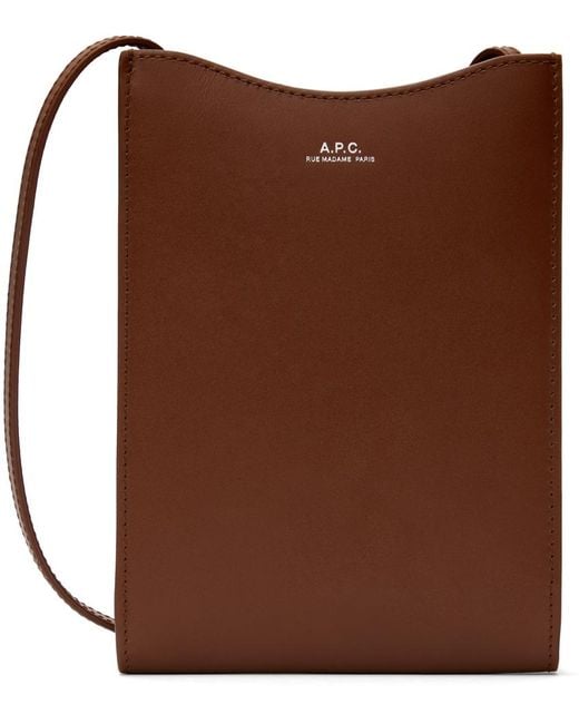 A.P.C. Brown Jamie Neck Pouch for men