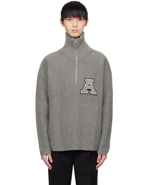 Axel Arigato Gray Team Sweater for men