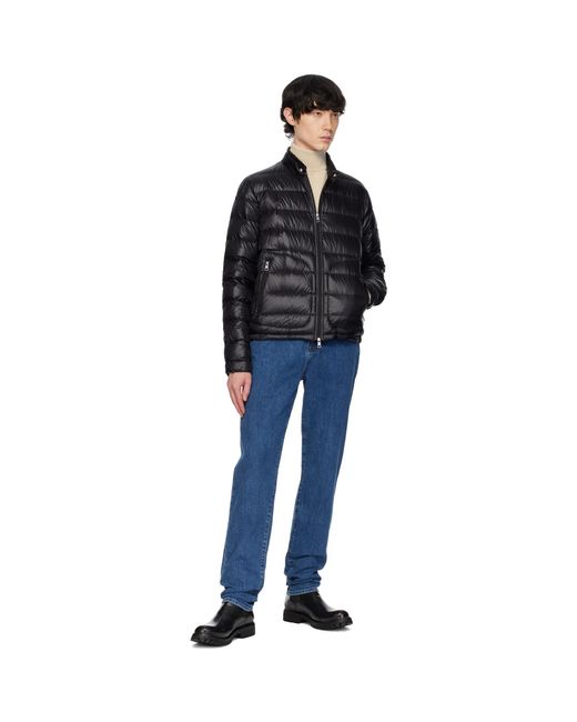 Moncler Black Acorus Short Down Jacket for men