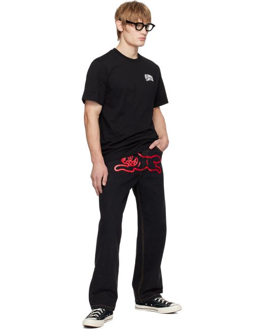 BBCICECREAM Black Small Arch Logo T-Shirt for men