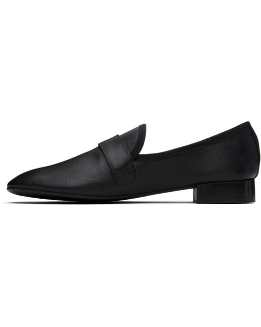 Repetto Black Michael Sole Rubber Loafers