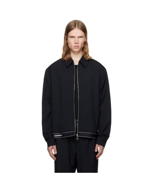 Casablanca Black Tailored Sports Jacket for men