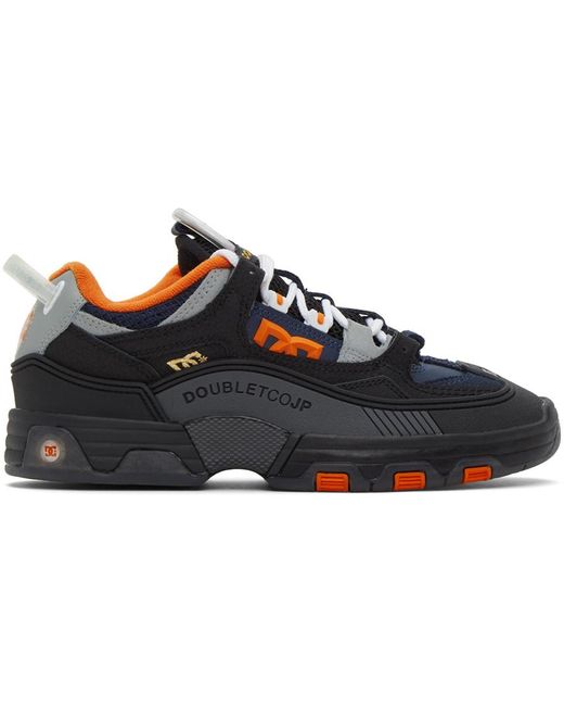 Doublet Blue Black & Orange Dc Shoes Edition Hybrid Sneakers for men