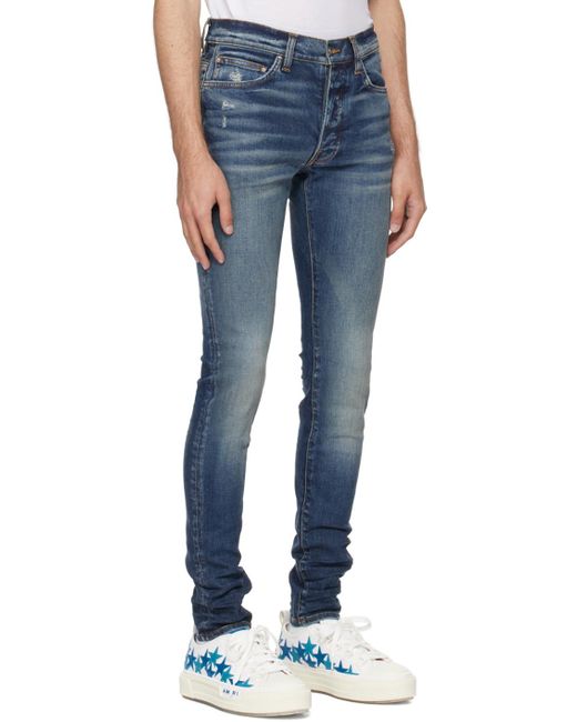 Amiri Blue Indigo Stack Jeans for men