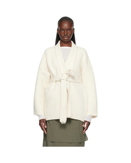 Lauren Manoogian White Off- Coto Cardigan