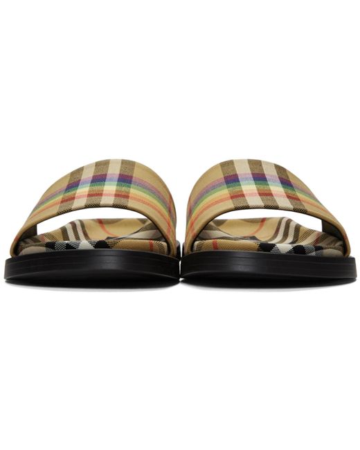 Burberry slides rainbow online