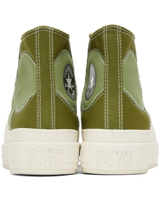 Converse Green Khaki Chuck Taylor All Star Construct Sneakers