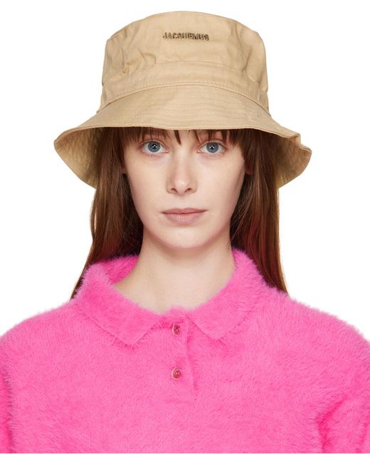 Jacquemus Pink Beige Le Papier 'le Bob Gadjo' Bucket Hat