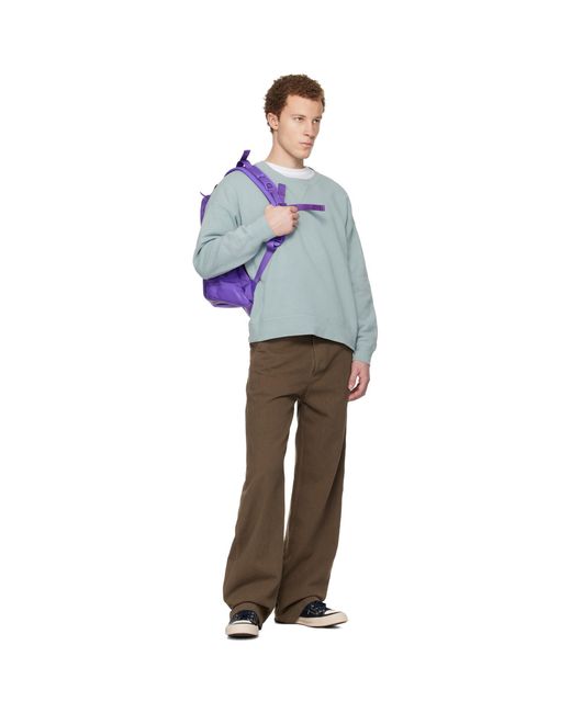 Pull Molletonné Surdimensionné Vert Visvim pour homme en coloris Gray