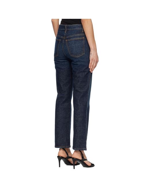 Khaite Blue Abigail Stretch Jeans