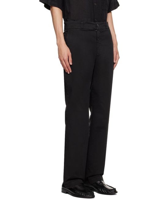 Barena Black Bria Trousers for men