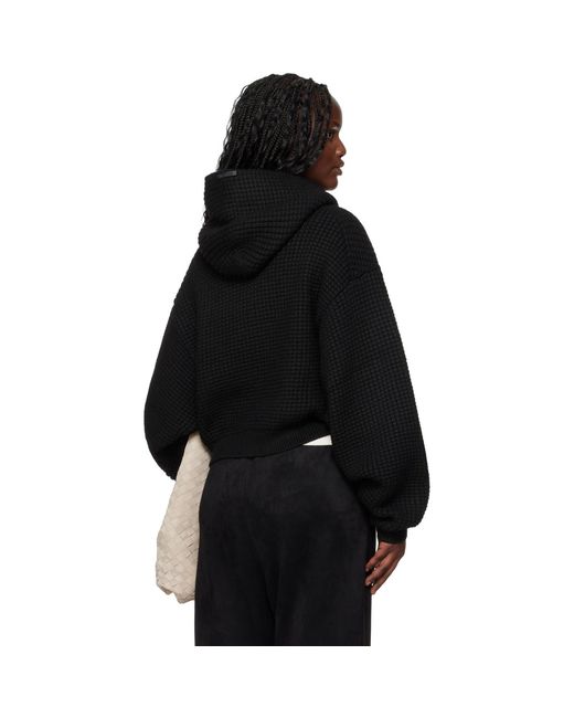 Fear Of God Black Holiday Heavy Waffle 90S Hoodie