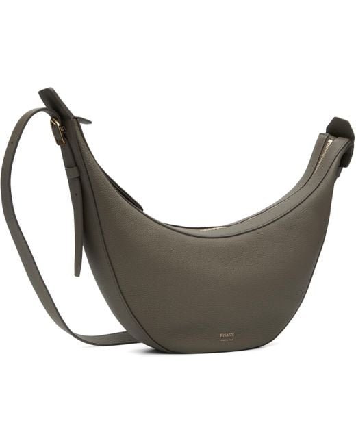 Khaite Black Taupe Small Augustina Crossbody Bag