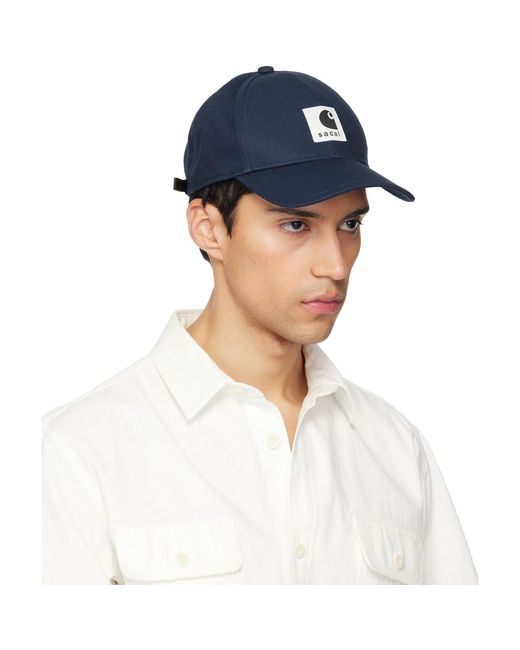 Sacai Blue Carhartt Wip Edition Duck Cap for men