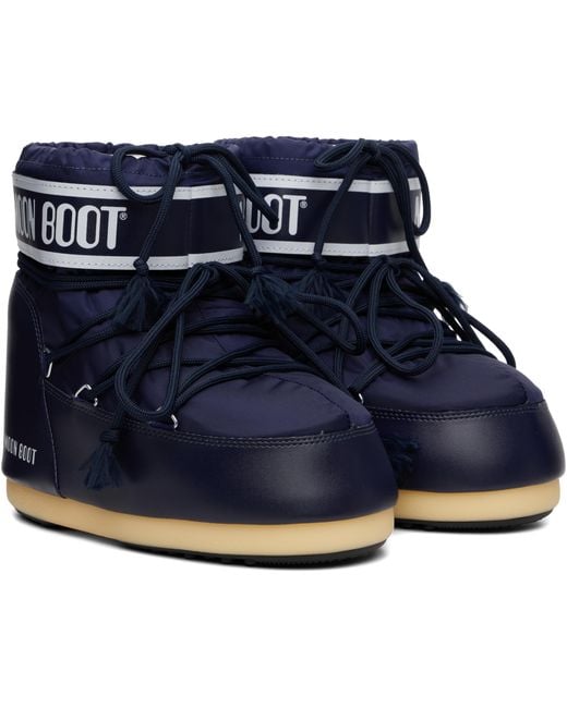 Moon Boot Blue Icon Low Nylon Boots for men