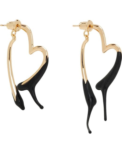 OTTOLINGER Black Heart Earrings